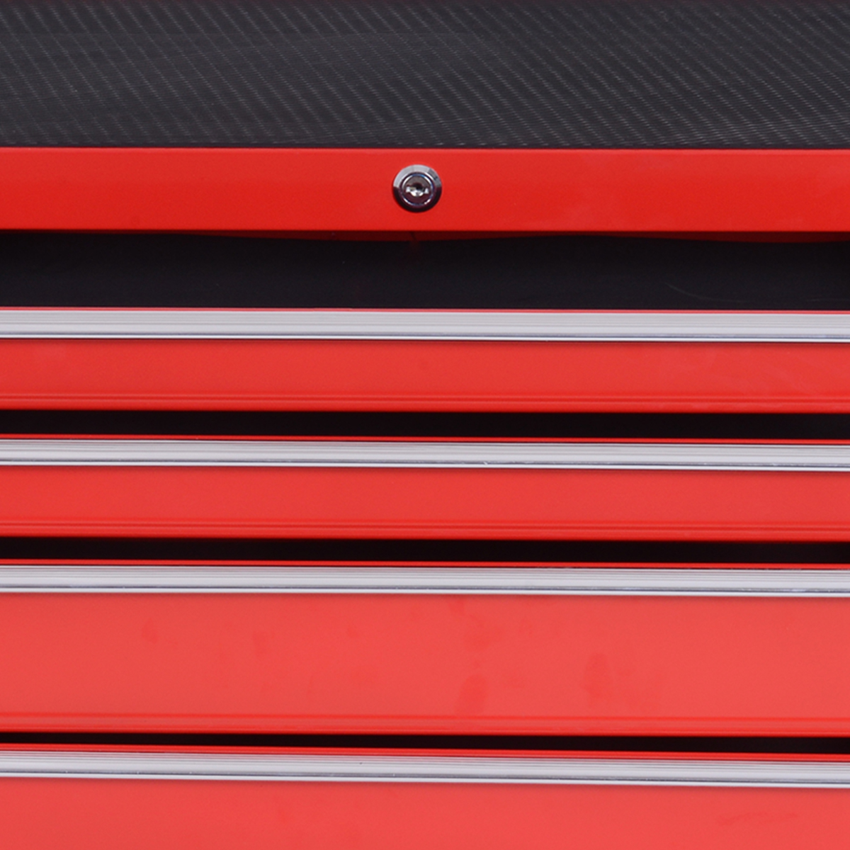 7-Drawer Rolling Tool Cabinet with Lock & Wheels – Red