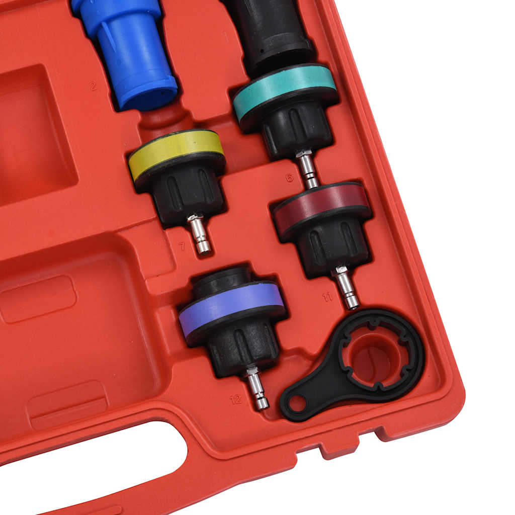18-Piece Cooling System & Radiator Pressure Tester Kit