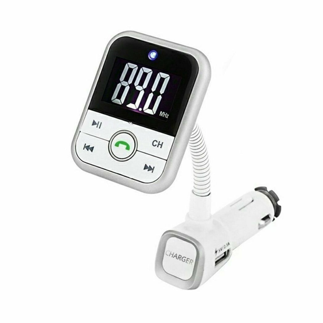 Bluetooth FM Transmitter & Hands-Free Car Kit with USB Charger