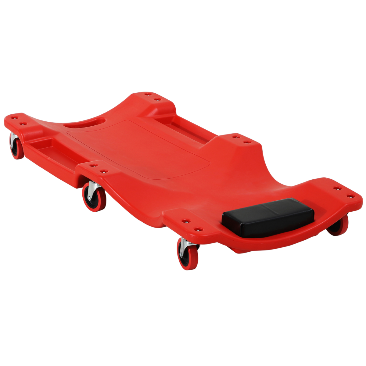 Mechanic's Rolling Car Creeper with Padded Headrest & 6 Wheels